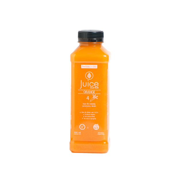 Jugo prensado en frio sale