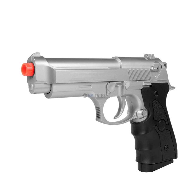 Pistola Airsoft Beretta 92 Spring - Plástico - Toy - Calibre 6,0mm