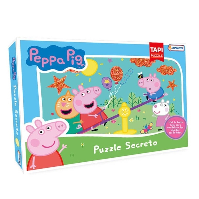 PUZZLE SECRETO CON LUPA PEPPA PIG 48PZS TAPIMOVIL EPP06366