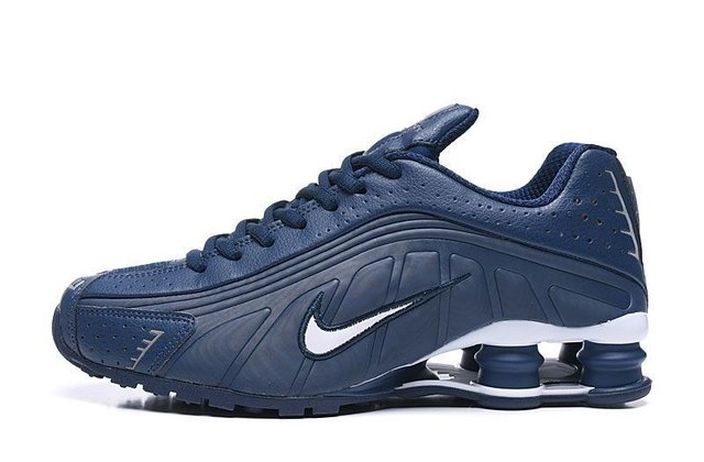 Nike shox azul marinho e sale branco