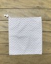 Bolsa Impermeável Simples - Chevron Cinza