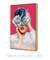 Quadro Decorativo Poster Abstrato Rosa, Pink, Colagem, Mulher, Céu e Flores na internet