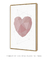 Quadro Decorativo Poster Amor Coração Geométrico Rosé - Love, 3D, Minimalista - loja online