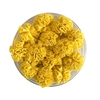 POMPOM TULE AMARELO MOSTARDA - 2,5CM - 10 UNIDADES