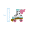 APLIQUE PATINS CANDY GLITTER ACRÍLICO ADL - 5CM - 1 UNIDADE