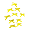 APLIQUE MINI LAÇO AMARELO SOL - SÃO JOÃO - 3MM - 10 UNIDADES