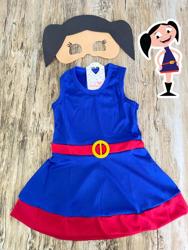 Luna vestido fantasia show da Luna temáticos moda infantil mensario