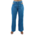 Calça Jeans Bolso Vazado Pantalona Barra Desfiada Lançamento - comprar online