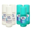 Kit Roll Droll 3 Desodorante Azul + 3 Desodorante Branco