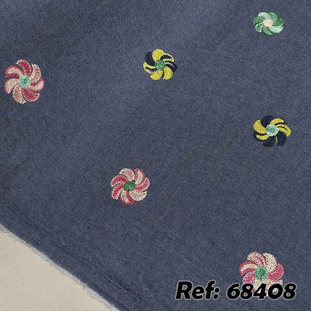 Jeans bordado cheap por metro