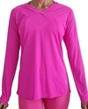 Camisa Feminina Manga Longa Básica Pink Love