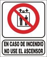 CARTEL ALTO IMPACTO 28 X 22 CM LINEA PROHIBICION 1009