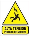 CARTEL ALTO IMPACTO  28 X 22 CM LINEA ADVERTENCIA 211