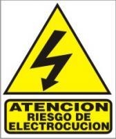 CARTEL ALTO IMPACTO  45 X 40 CM LINEA ADVERTENCIA 214