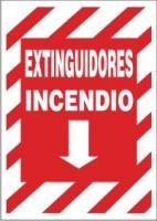 CARTEL ALTO IMPACTO 40 X 30 CM LINEA INCENDIO 311