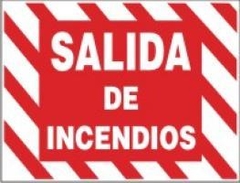 CARTEL ALTO IMPACTO 40 X 30 CM LINEA INCENDIO 312