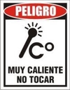 CARTEL ALTO IMPACTO 28 X 22 CM LINEA PELIGRO 520