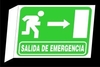 CARTEL ALTO IMPACTO 30 X 40 CM LINEA EVACUACION DOBLE FAZ 682