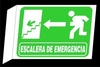 CARTEL ALTO IMPACTO 30 X 40 CM LINEA EVACUACION DOBLE FAZ 684