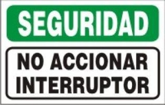 CARTEL ALTO IMPACTO 30 X 40 CM LINEA SEGURIDAD 806