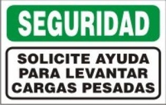 CARTEL ALTO IMPACTO 30 X 40 CM LINEA SEGURIDAD 813