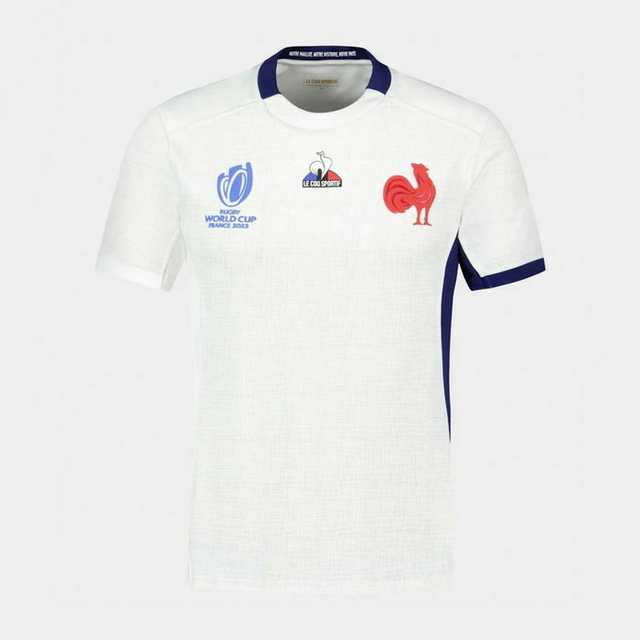 CAMISETA DE RUGBY IMPORTADA FRANCIA RUGBY WC 24 ALTERNATIVA LE COQ SPORTIF OFICIAL