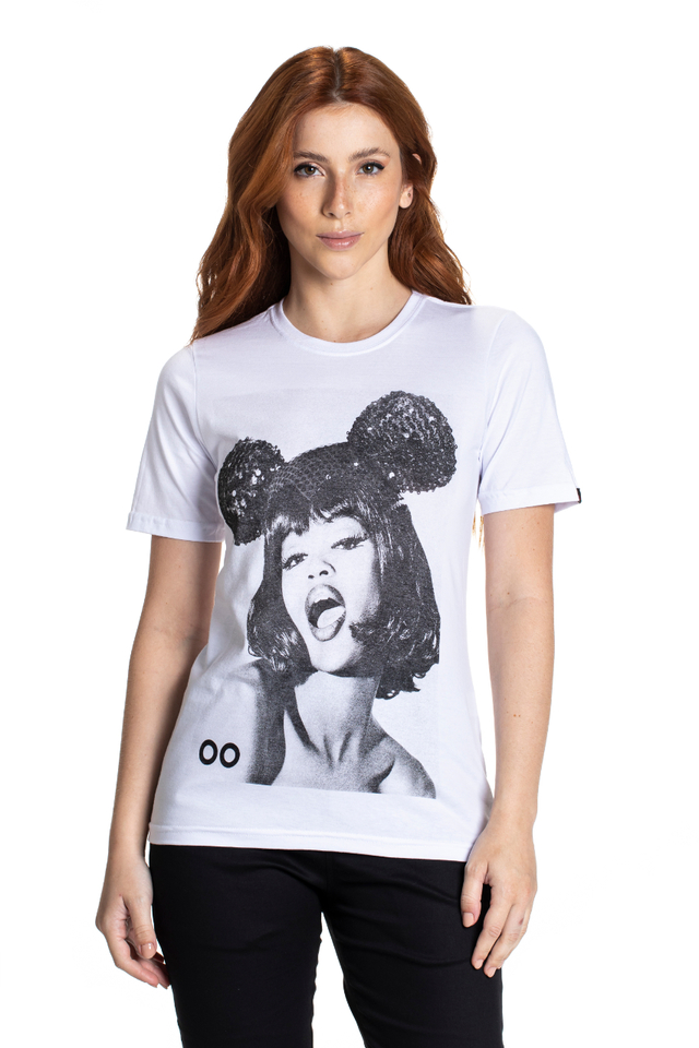 Camisa Feminina T-Shirts Mickey/Minnie Qualidade