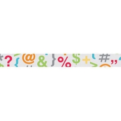 Washi Tape / Fita Adesiva Decorada Símbolos - Doodlebug na internet