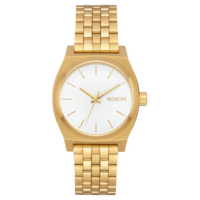 Medium Time Teller All Gold White