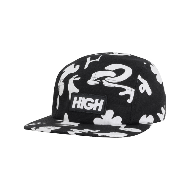 Boné High 6 Panel Logo - Black