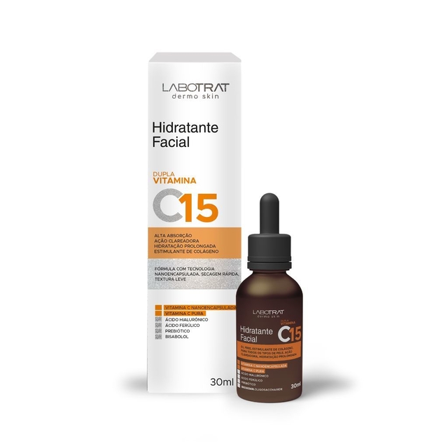 Sérum Hidratante Facial Dupla Vitamina C 15% 30ml Labotrat