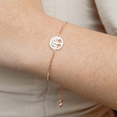 Pulsera Italiana 18 - Árbol Rosé en internet