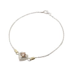 Pulsera Maciza c/Centro Corazón - comprar online