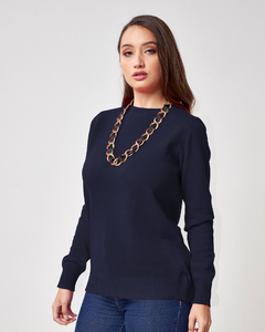 7950 / Sweater Clásico de Lana - comprar online