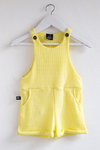 Jardinero Waffle Amarillo - 6 y 12 meses