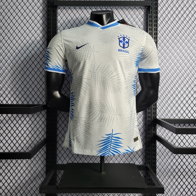 Camisa Seleção Brasileira Clássica Branca 22/23 Versão Player Copa