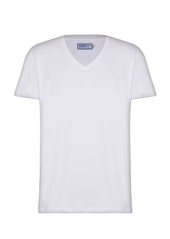 T-shirt Egyptian Cotton V Neck White