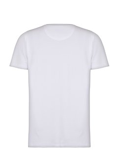Camiseta Gola V Fio Egípcio Branco - comprar online