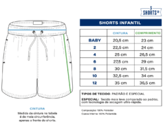 Shorts Liso Infantil Azul Marinho na internet