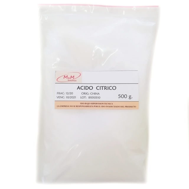 Acido Cítrico Genérico 500 g – La Concha