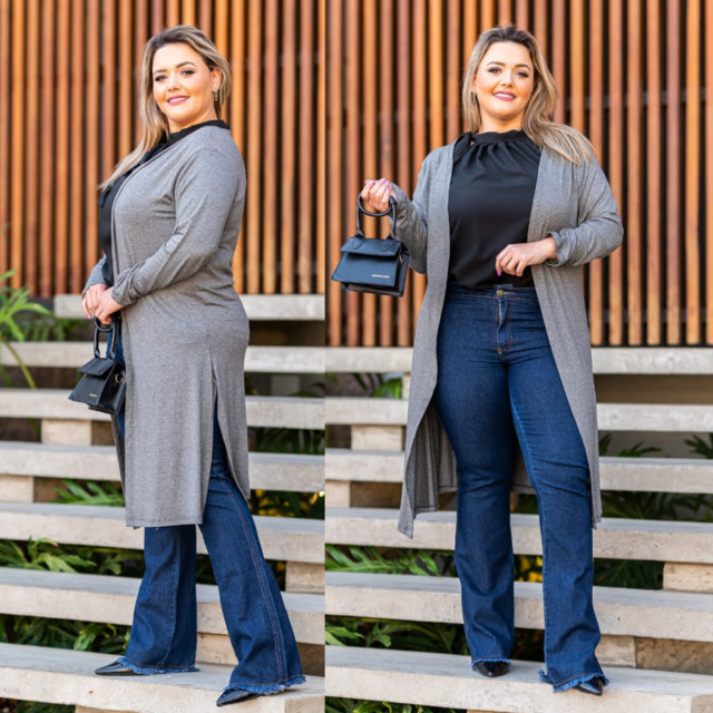 Sobretudo longo plus size 2025