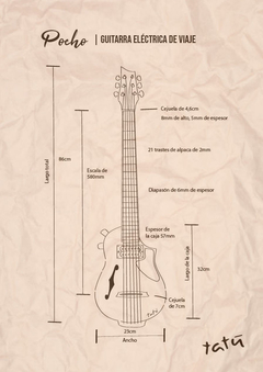 Pocho (Guitarra ELÉCTRICA cuerpo semihueco) - comprar online