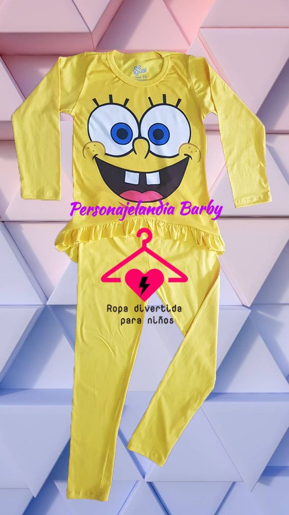 Pijama bob best sale esponja niña