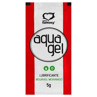 Sachê Aqua Gel Lubrificante Beijável 5G Sexy Fantasy