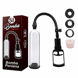 Bomba Peniana Manual 6 - 3 Anéis de Silicone e 1 Forma de Vagina