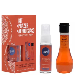 KIT PRAZER AFRODISÍACO ÓLEO E AROMATIZADOR KGEL