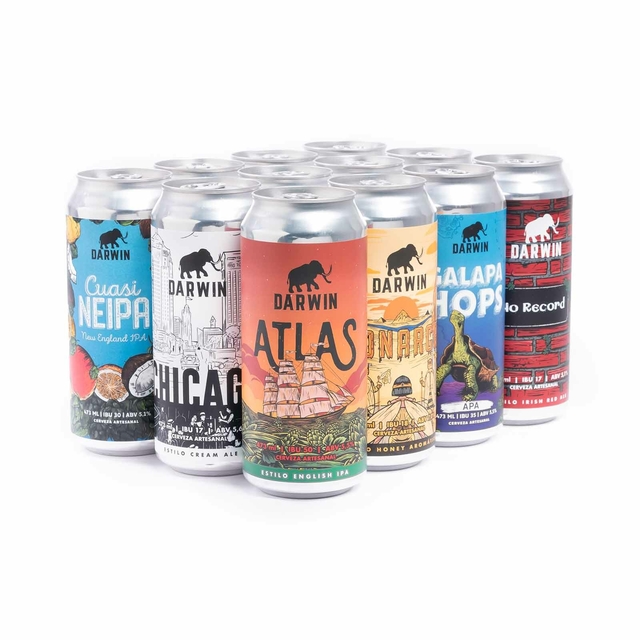 Promo Pack 12 latas Surtidas - Darwin Cerveza Artesanal