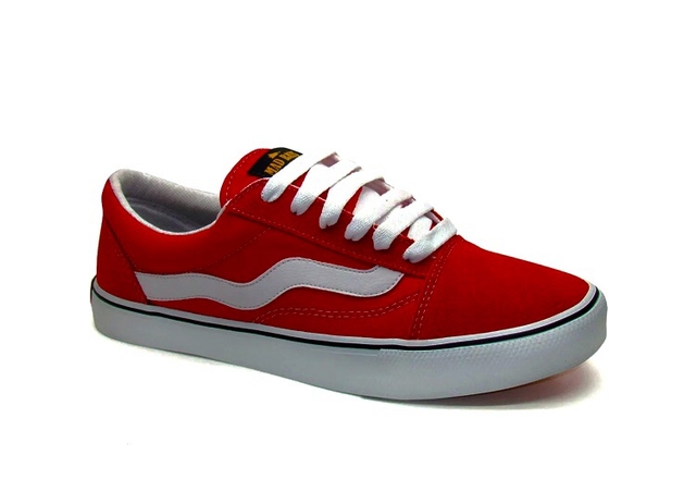 Tenis Mad Rats Preto/Vermelho Old School