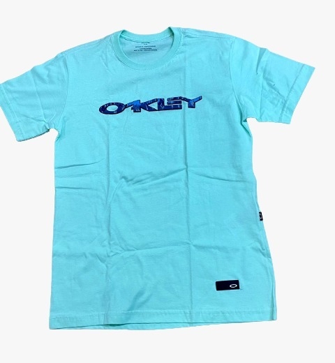 CAMISETA OAKLEY CINZA ESTAMPA LATERAL VERMELHA