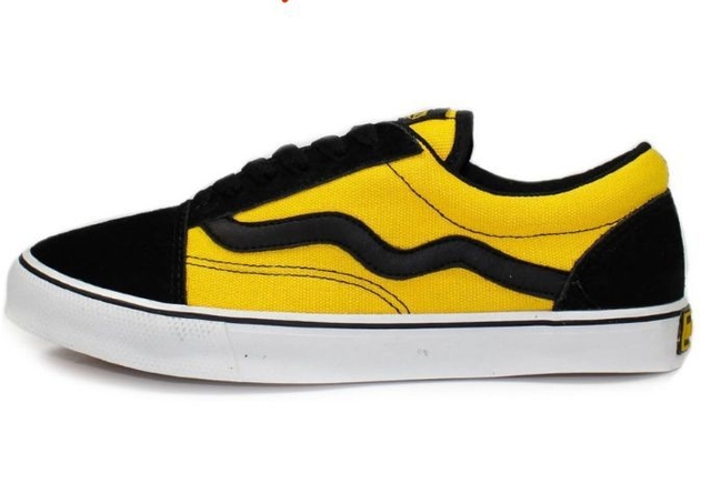 Tênis de Skate Slip On Rats Amarelo Preto